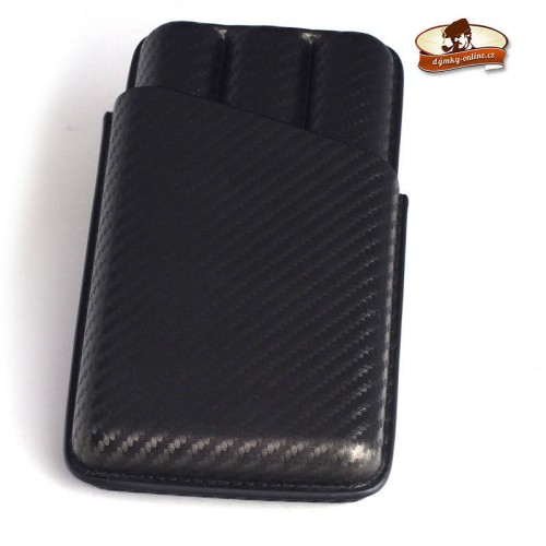 Doutníkové pouzdro H.R cigar case leather/3 look Carbon (623842)