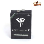 Filtry dýmky White Elephant uhlíkové/ 40 ks- 9 mm