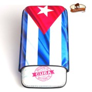 H.R cigar case leather/3 look Cuba flag (623817)